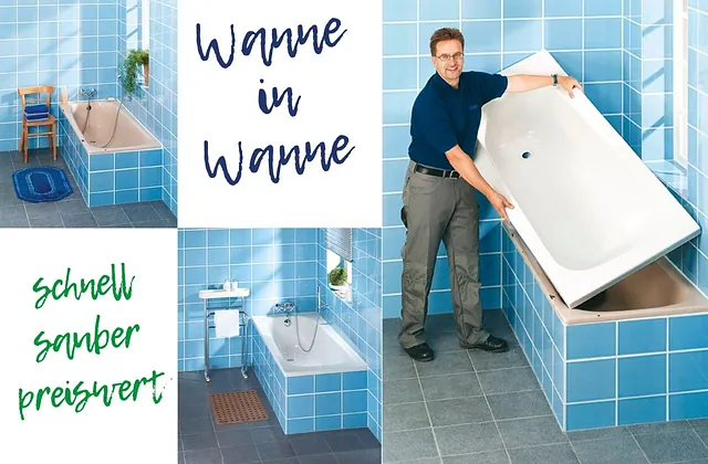Wanne in Wanne am selben Tag fertig